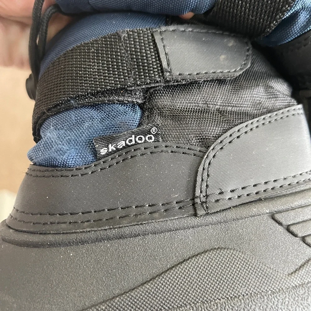 Kids Black and Blue Winter Boots - Picture 4 of 5